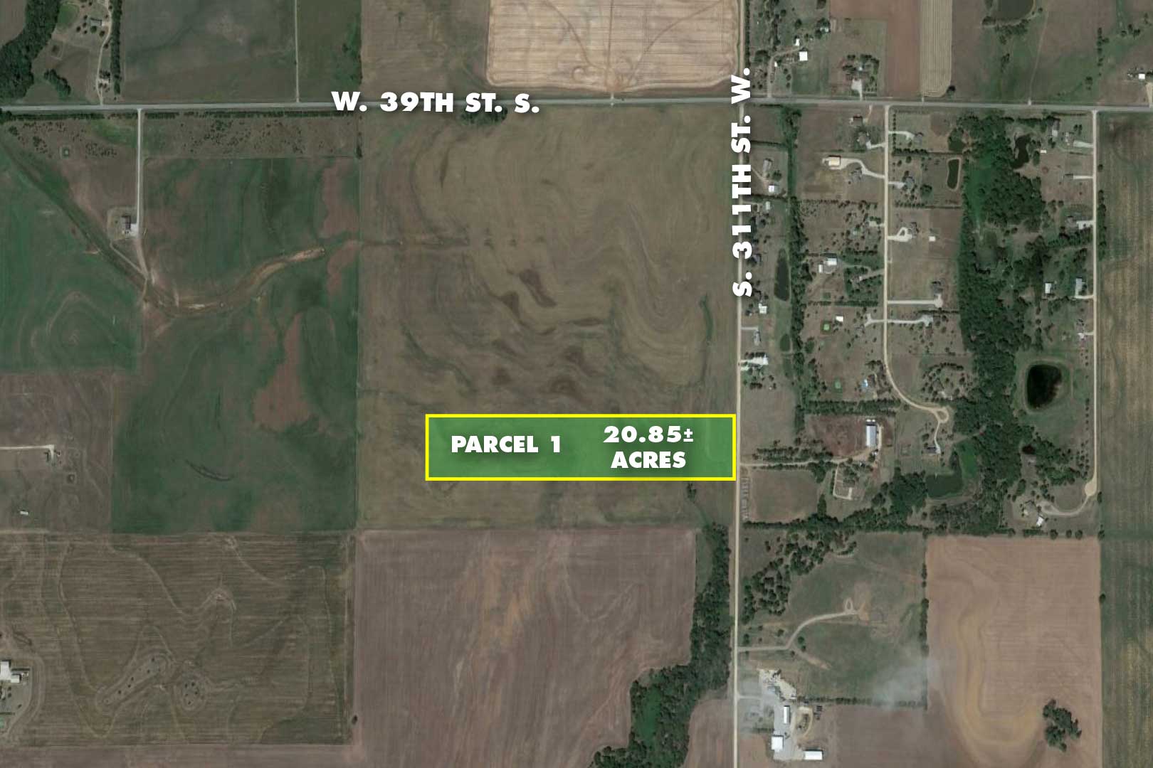 (Sedgwick County) Parcel 1 20.85+/ Acres Potential Homesite, 20.85