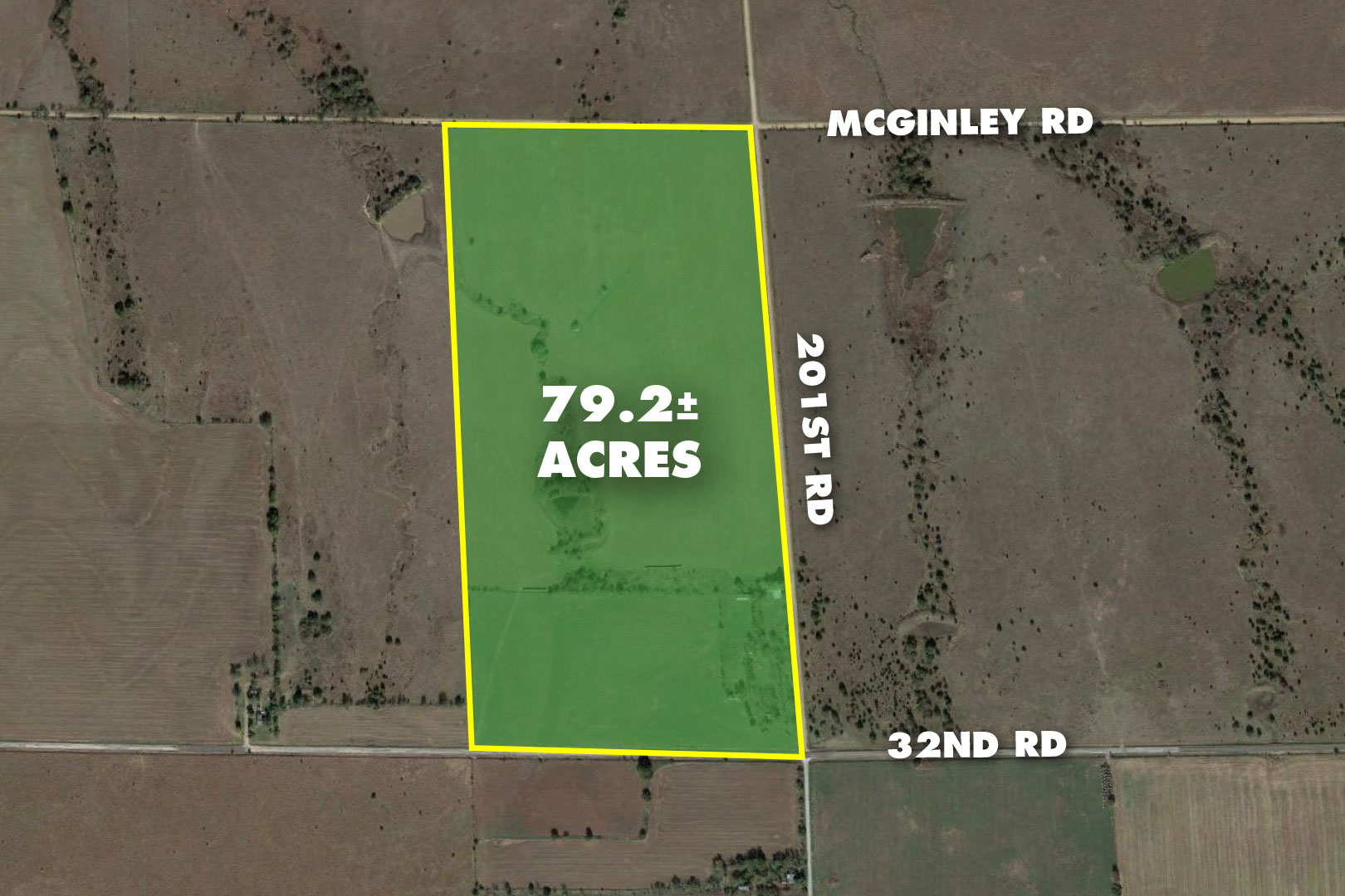 Cowley County ABSOLUTE 79 2 Acres Of Land 79 2 Acres At 32nd   Aerial Web 