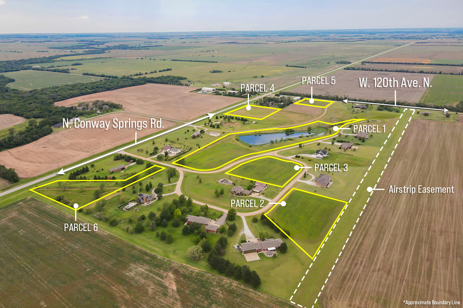 (Conway Springs) 22 ± Residential Acres Selling In 6 Parcels, 22