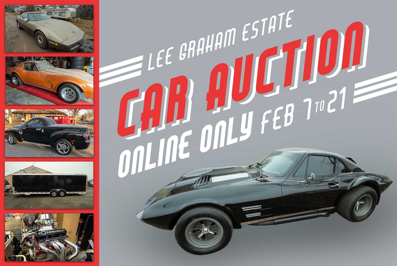 Lee Graham Estate Car Auction | 1963 Grand Sport Replica, 2 Corvettes